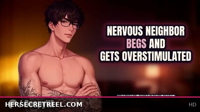 Nervous neighbor begging for more, overstimulated moans