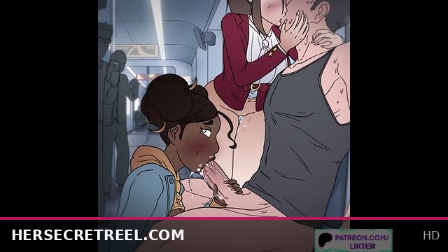 Hentai Train Fuck & CreamPIE (60FPS)