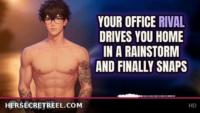 Office Rival Seduces You in His Car During a Rainstorm | Deep Voice Audio Erotica | NSFW Moans